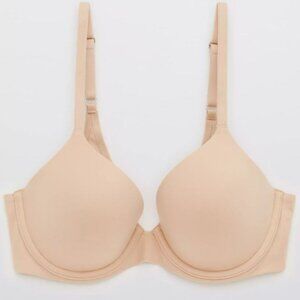 Aerie Beige Nude Sunnie Full Coverage Lightly Lined Bra Size 34G